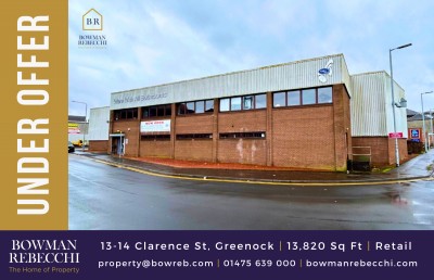 Offer Accepted For Large Central Greenock Retail Unit
