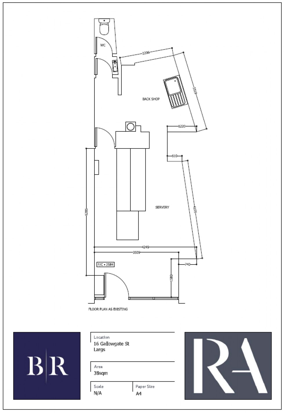 Floorplan for Gallowgate Street, Largs