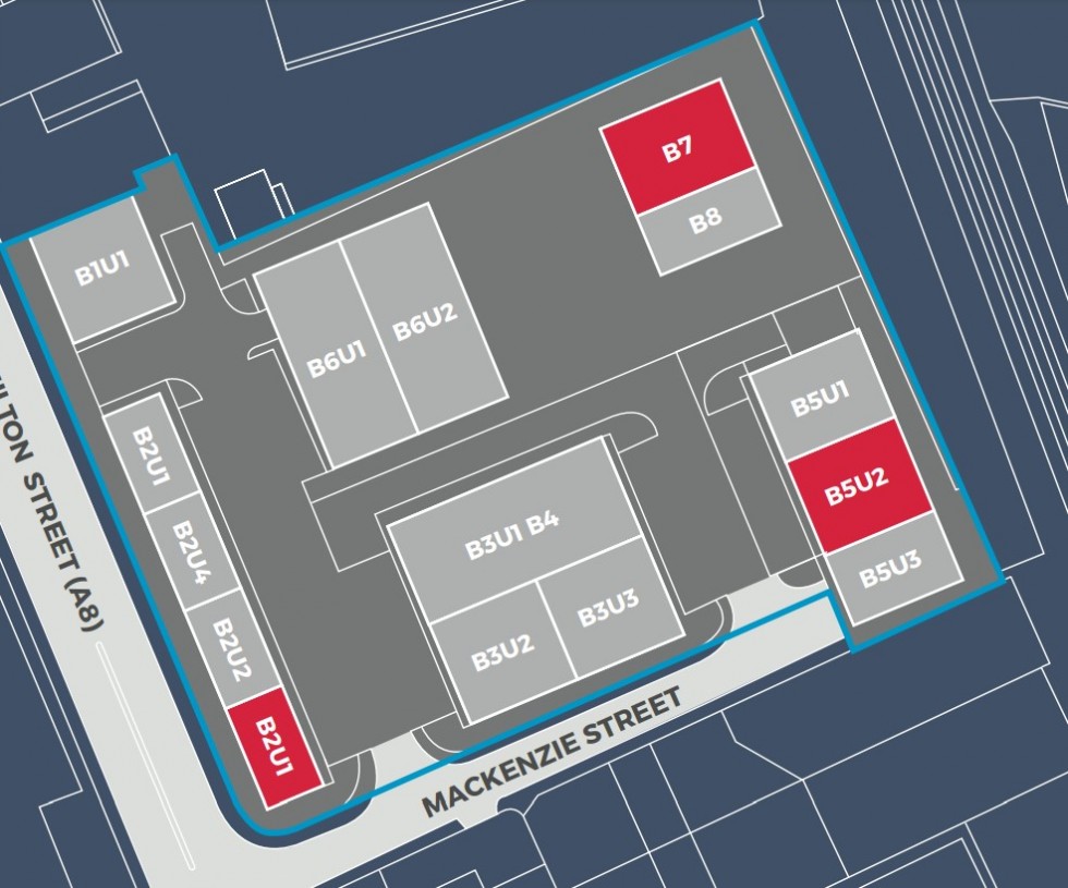 Floorplan for Cappielow Industrial Estate, Greenock