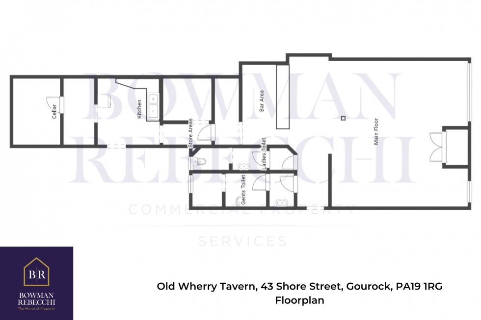 Floorplan for Old Wherry Tavern, Gourock