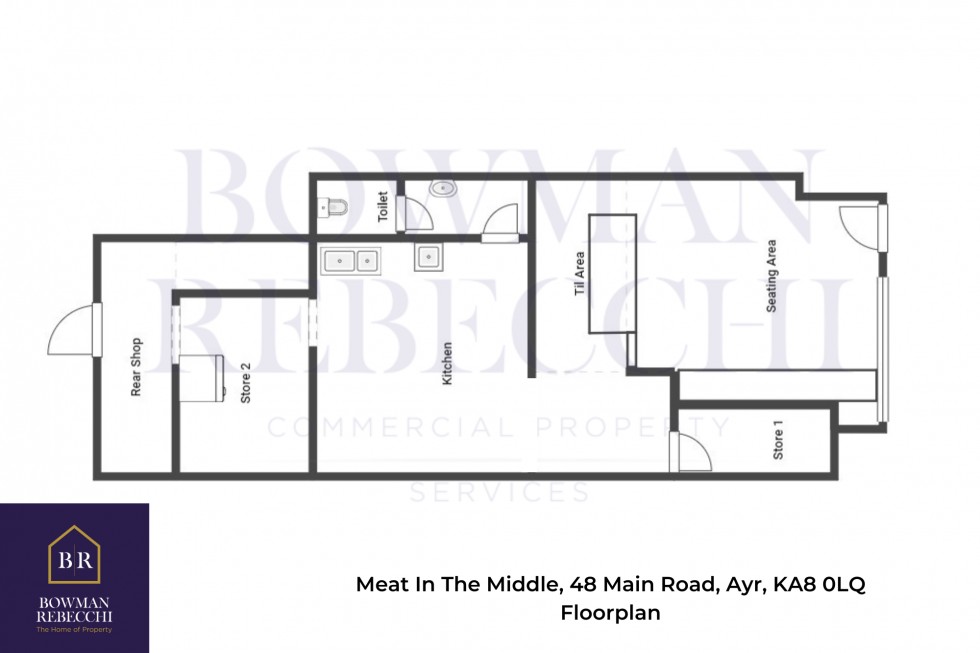 Floorplan for Meat In The Middle, Ayr