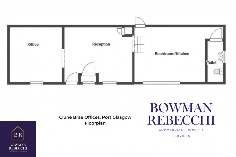 Floorplan for Clune Brae Office, Port Glasgow