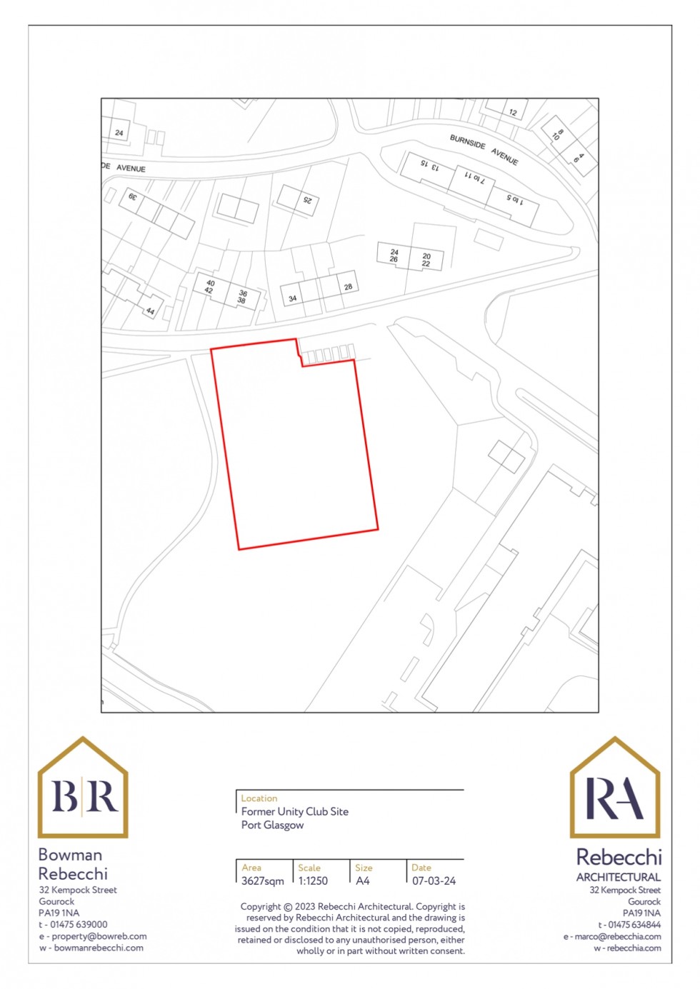 Floorplan for Land at Southfield Avenue, Port Glasgow