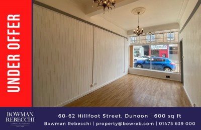 Superb Dunoon Town Centre Unit Goes Under Offer