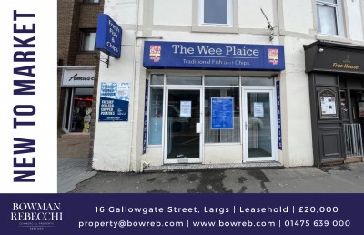 Leasehold Opportunity For Largs Fish & Chip Shop