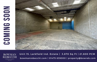 Rarely Available Larkfield Industrial Unit Available To Let