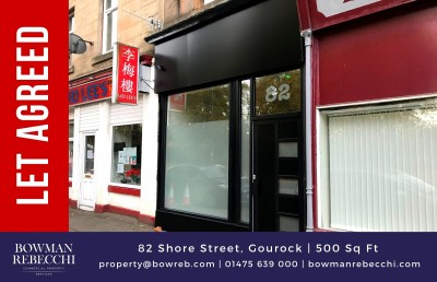 Let Agreed For Gourock Town Centre Unit