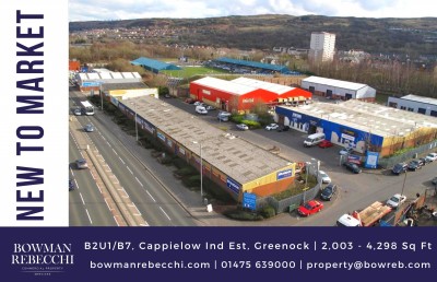 Two Units Become Available At Cappielow Industrial Estate