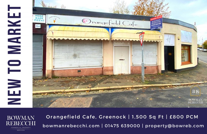 Iconic Greenock Class 3 Cafe Available To Let