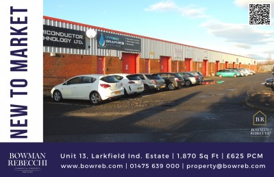 Rarely Available Industrial Unit Comes To Market