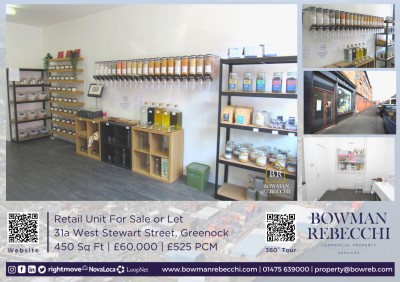 Greenock Town Centre Retail Unit Available To Buy Or Let