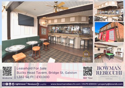 Galston Public House Leasehold Available To Buy
