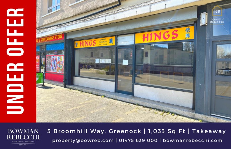Offer Accepted For Large Greenock Takeaway Unit