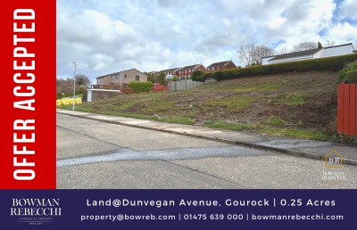 Offer Accepted For Rarely Available Plot Of Land In Gourock