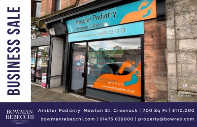 Superb Greenock Podiatry Business Available To Purchase