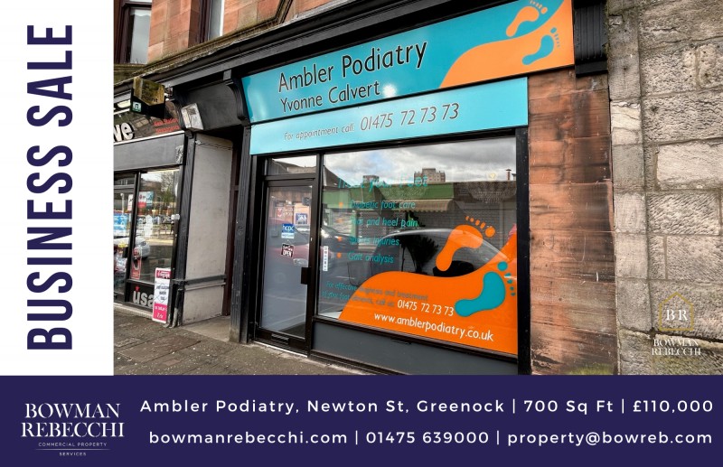 Superb Greenock Podiatry Business Available To Purchase