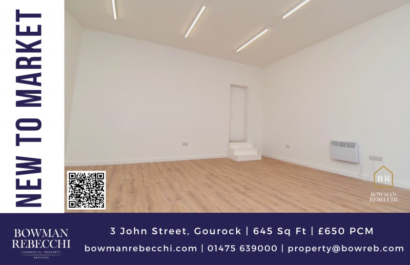 Fully Refurbished Gourock Town Centre Unit Available To Let