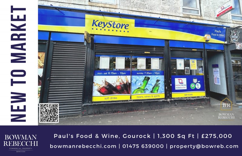 Superb Gourock Convenience Store Leasehold Available