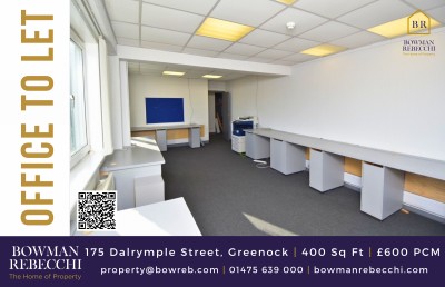 Central Greenock Serviced Office Available To Let