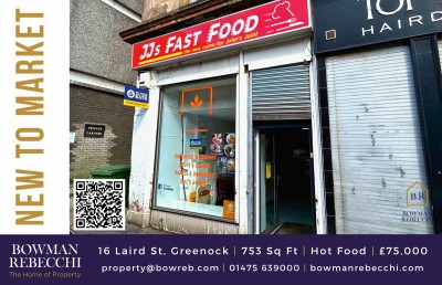 Freehold Of Greenock Town Centre Cafe Available To Purchase