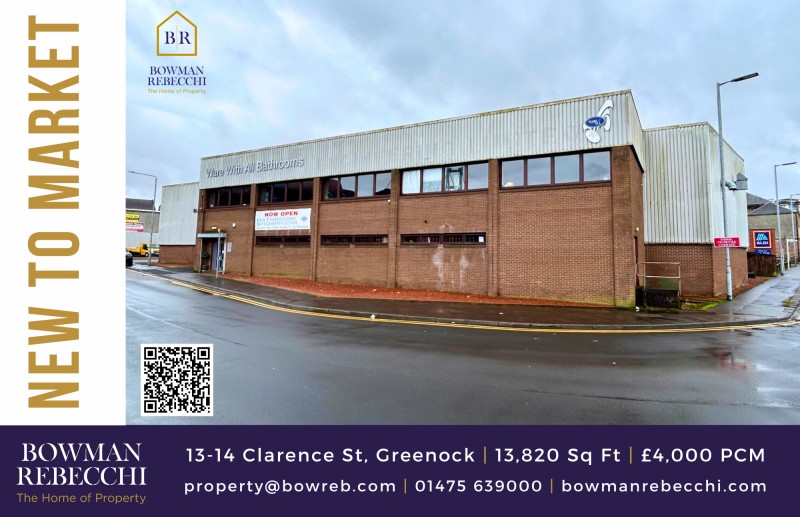Large Central Greenock Retail Unit And Warehouse Comes to Market 