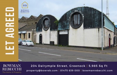 Let Agreed For large Central Greenock Warehouse