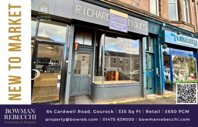 Highly-Visible Cardwell Bay Retail Unit Available To Let In Gourock