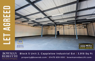 Cappielow Industrial Estate Reaches Full Occupancy