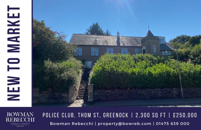 Former Greenock Police Club Comes To The Market